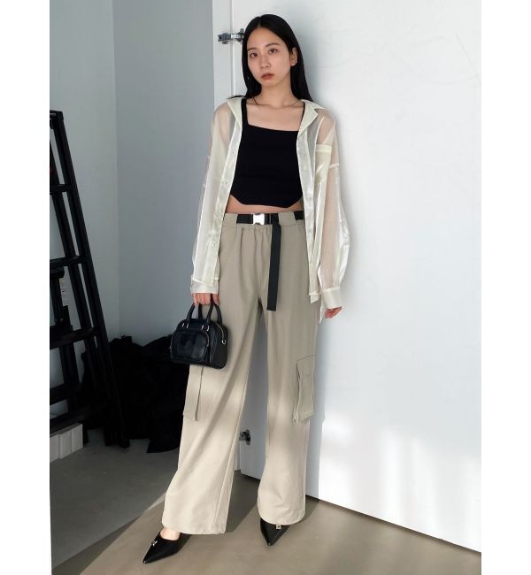 EMODA「ナイロンベルトタックパンツ」|その他|