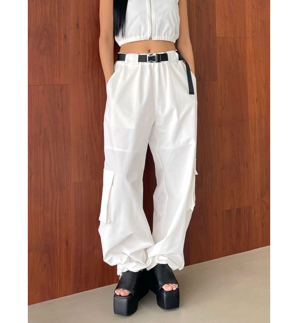 EMODA「ナイロンベルトタックパンツ」|その他|