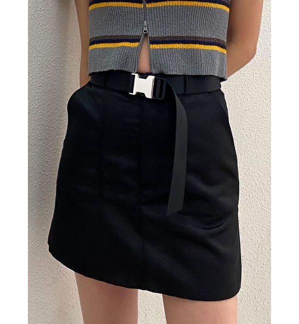 EMODA「ベルトボックスミニスカート」|スカート|