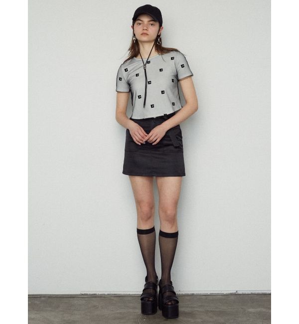 EMODA「ベルトボックスミニスカート」|スカート|