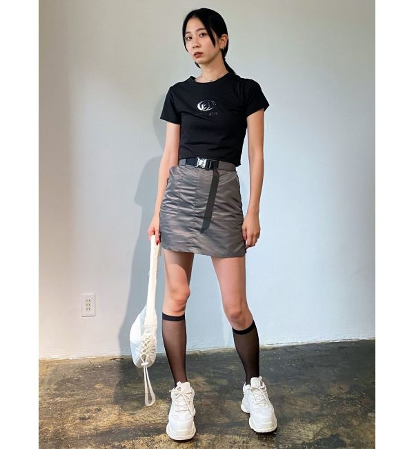 EMODA「ベルトボックスミニスカート」|スカート|