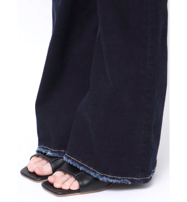 EMODA「スーパーハイウエストフレアパギンス」|デニム|