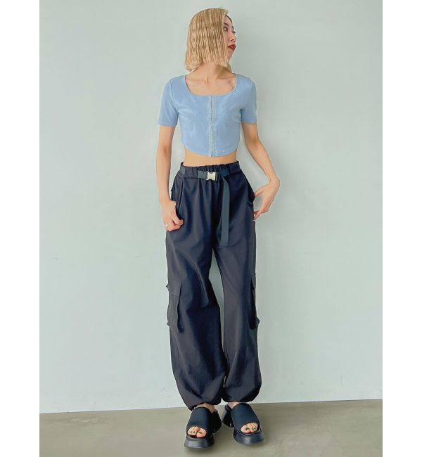 EMODA「ラウンドフックショートトップ」|Tシャツ・カットソー|