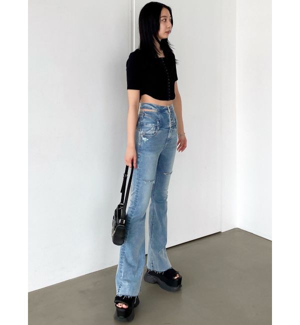 EMODA「ラウンドフックショートトップ」|Tシャツ・カットソー|