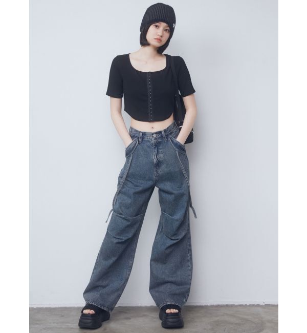 EMODA「ラウンドフックショートトップ」|Tシャツ・カットソー|