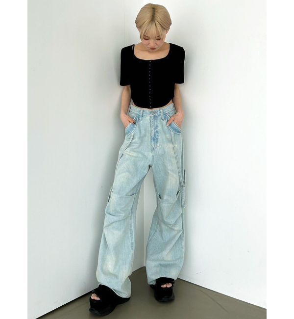 EMODA「ラウンドフックショートトップ」|Tシャツ・カットソー|