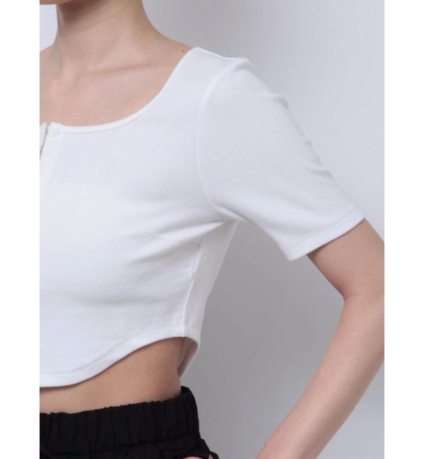 EMODA「ラウンドフックショートトップ」|Tシャツ・カットソー|