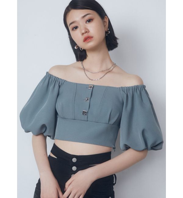 EMODA「ボックスEボタントップ」|シャツ・ブラウス|