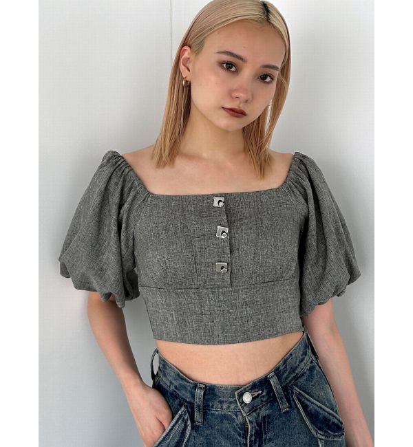 EMODA「ボックスEボタントップ」|シャツ・ブラウス|