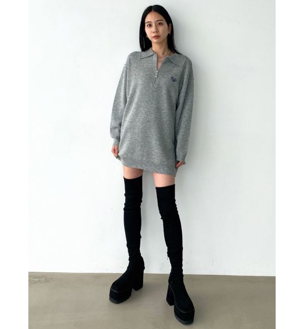 EMODA「スクエアフィットロングブーツ」|ロングブーツ|