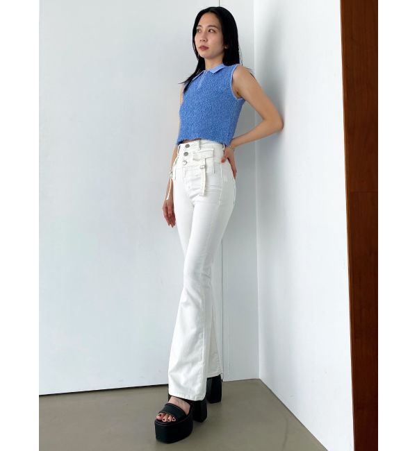 EMODA「フリンジヤーンジップタンクトップ」|タンクトップ|