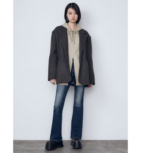 EMODA「バックレースアップハイウエストパギンス」|デニム|