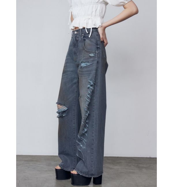 EMODA「リップスマークルーズジーンズ」|デニム|