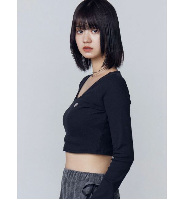 EMODA「クロスクロップフィットトップ」|Tシャツ・カットソー|