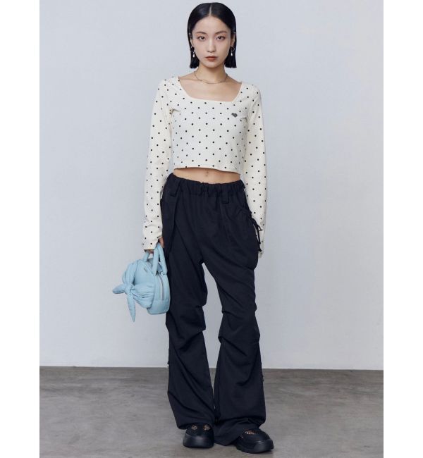 EMODA「クロスクロップフィットトップ」|Tシャツ・カットソー|