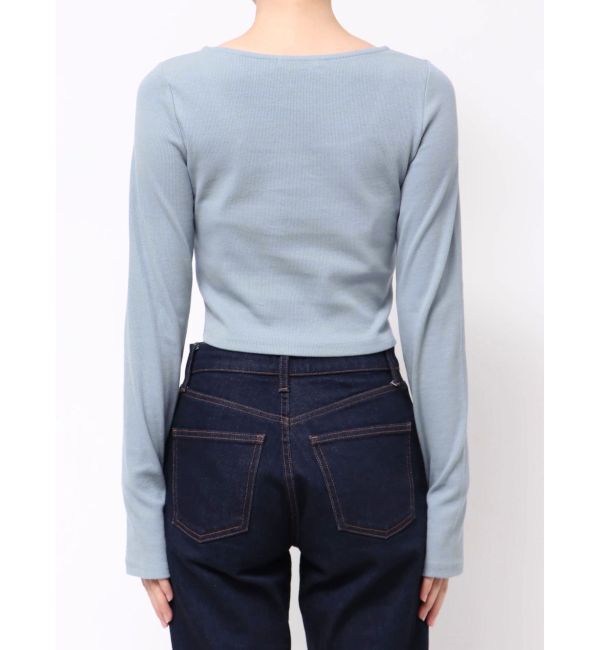 EMODA「クロスクロップフィットトップ」|Tシャツ・カットソー|