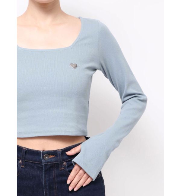 EMODA「クロスクロップフィットトップ」|Tシャツ・カットソー|