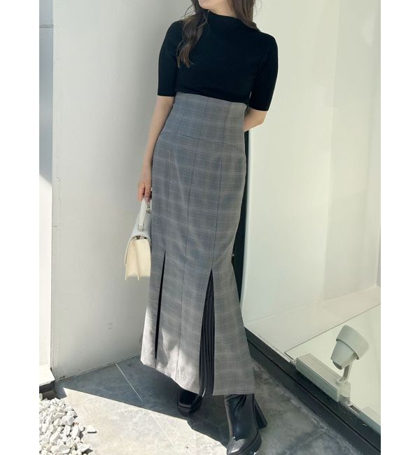 MERCURYDUO「2WAYアシメネックビスチェ風リブニット」|ニット・セーター|