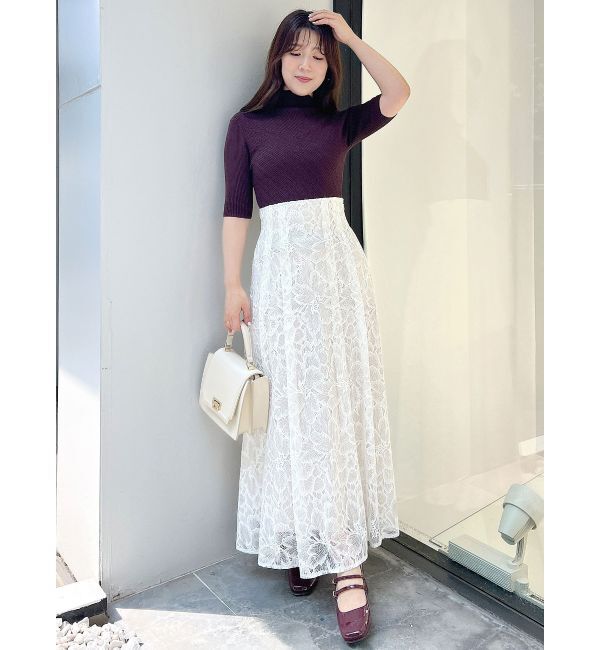 MERCURYDUO「2WAYアシメネックビスチェ風リブニット」|ニット・セーター|