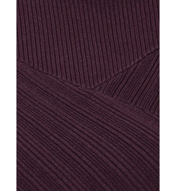 MERCURYDUO「2WAYアシメネックビスチェ風リブニット」|ニット・セーター|