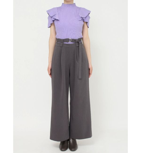 MERCURYDUO「ダブルウエストベルトパンツ」|その他|