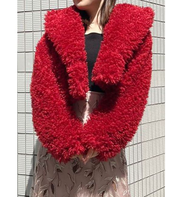 MERCURYDUO「テーラードカラーファーショートコート」|その他|