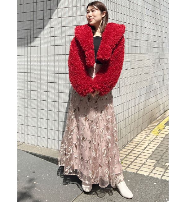 MERCURYDUO「テーラードカラーファーショートコート」|その他|