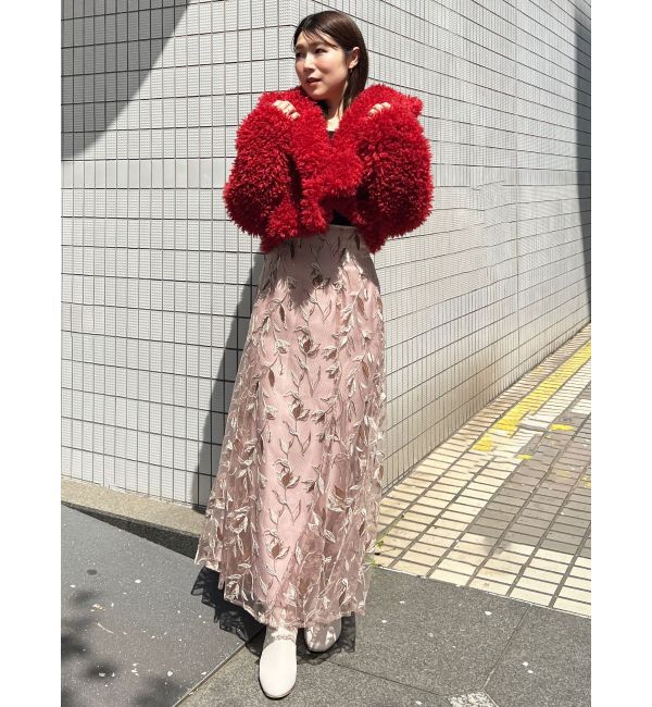 MERCURYDUO「テーラードカラーファーショートコート」|その他|