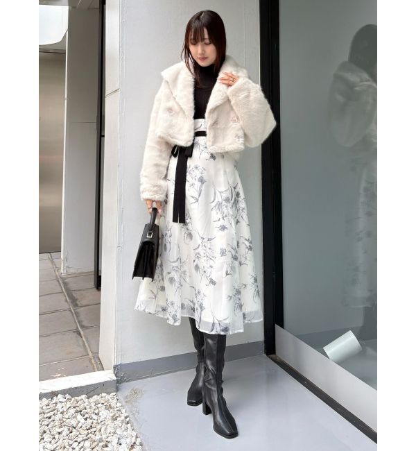 MERCURYDUO「テーラードカラーファーショートコート」|その他|