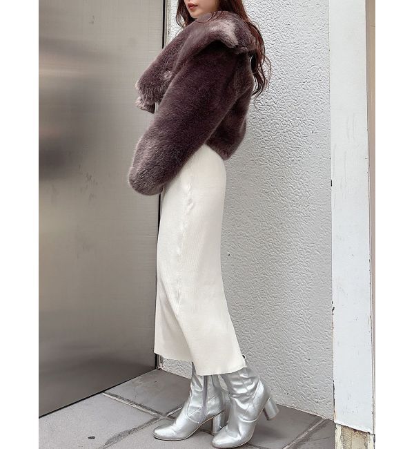 MERCURYDUO「テーラードカラーファーショートコート」|その他|