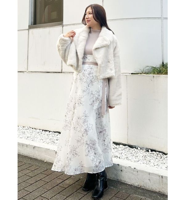 MERCURYDUO「テーラードカラーファーショートコート」|その他|