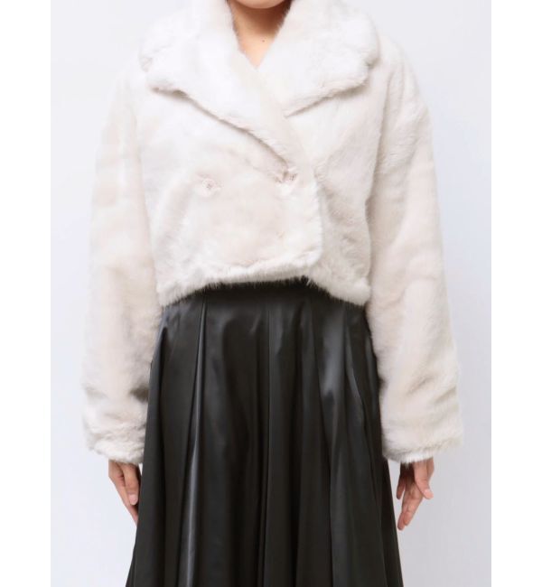 MERCURYDUO「テーラードカラーファーショートコート」|その他|