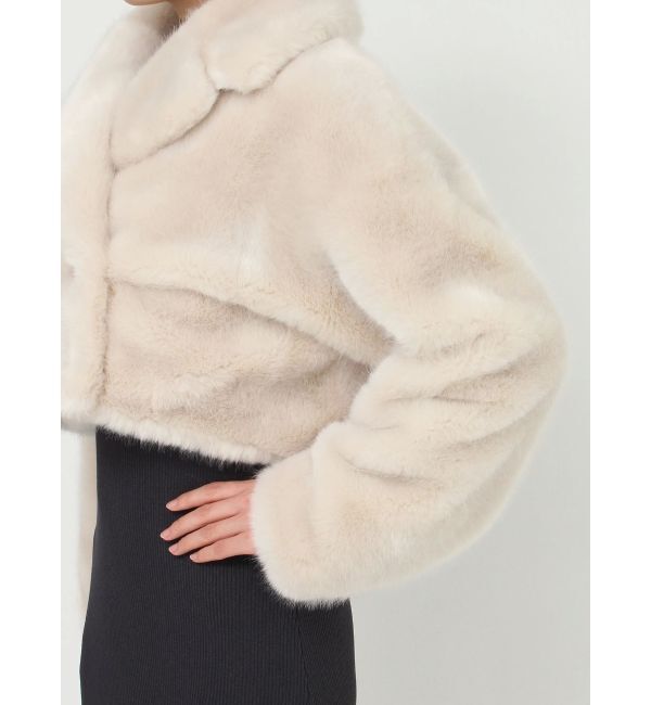 MERCURYDUO「テーラードカラーファーショートコート」|その他|