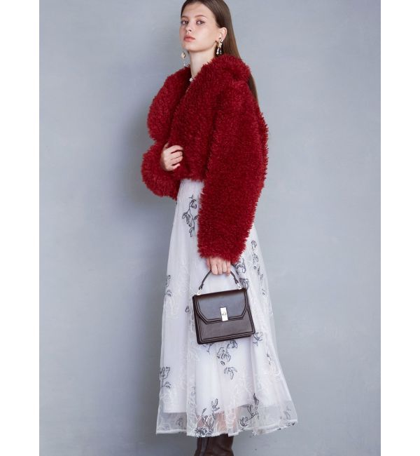 MERCURYDUO「テーラードカラーファーショートコート」|その他|