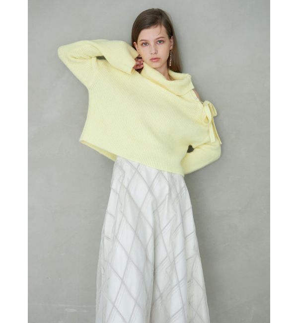 MERCURYDUO「2WAYアシメカラーニット」|ニット・セーター|