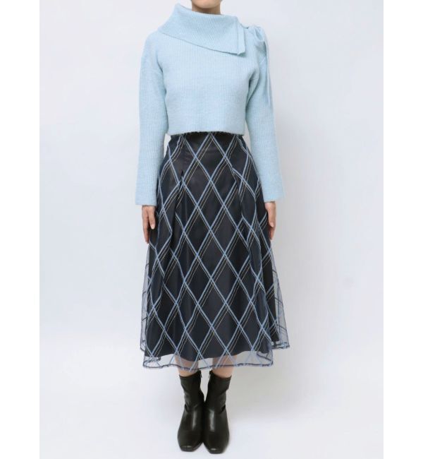 MERCURYDUO「2WAYアシメカラーニット」|ニット・セーター|