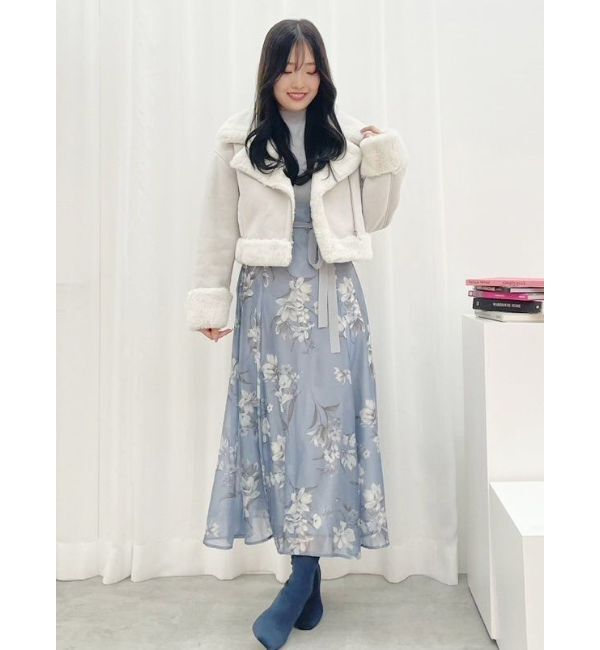 MERCURYDUO「フェイクムートンボンバージャケット」|ライダースジャケット|