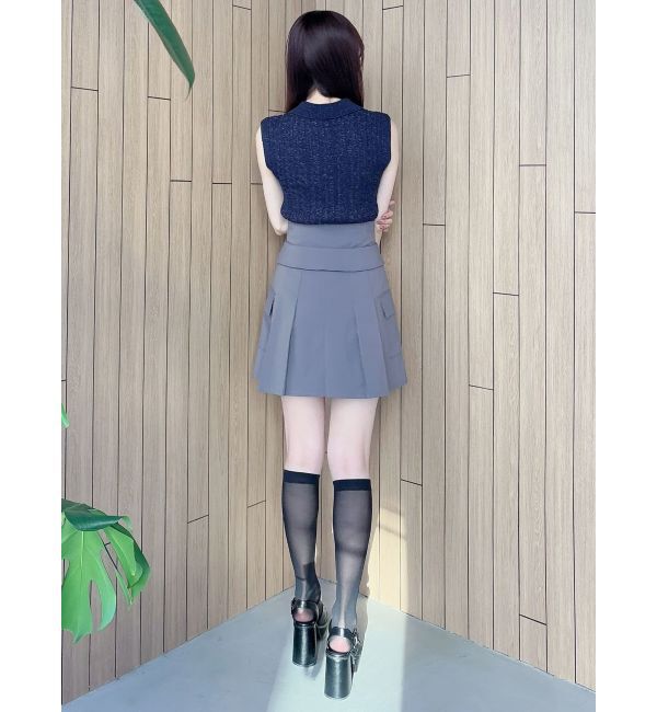 MERCURYDUO「タフタコルセットミニスカパン」|スカート|