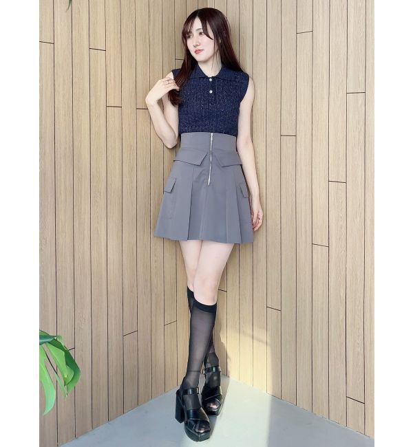 MERCURYDUO「タフタコルセットミニスカパン」|スカート|