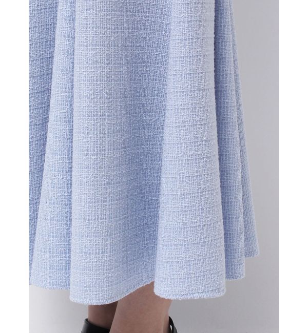 MERCURYDUO「カットアウトツイードマーメイドワンピース」|ワンピース|