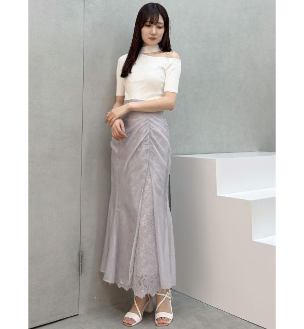 MERCURYDUO「シアーレイヤードマーメイドスカート」|スカート|