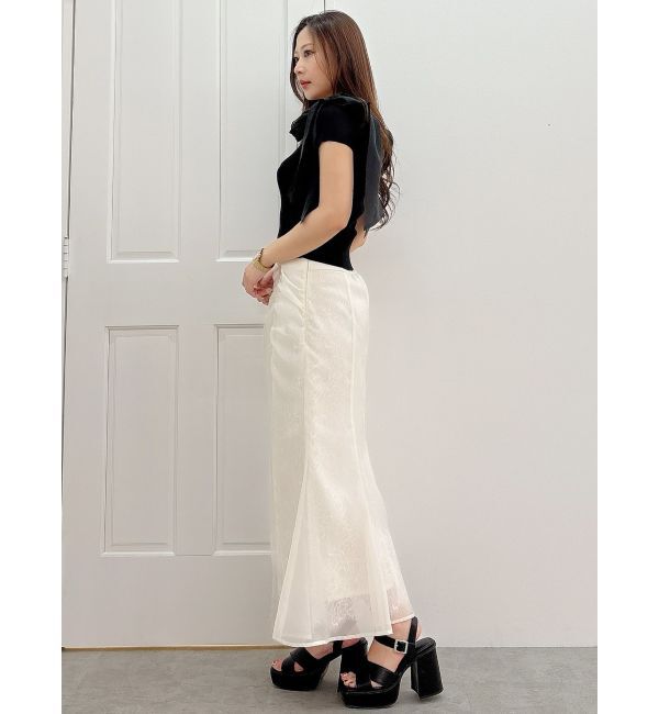 MERCURYDUO「シアーレイヤードマーメイドスカート」|スカート|