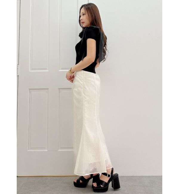 MERCURYDUO「シアーレイヤードマーメイドスカート」|スカート|