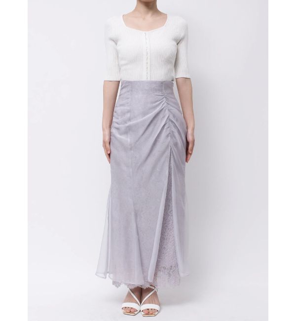 MERCURYDUO「シアーレイヤードマーメイドスカート」|スカート|