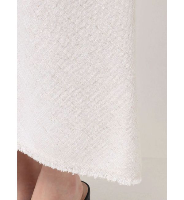 MERCURYDUO「【OUNNOUN】ヘビーリネンナロースカート」|スカート|