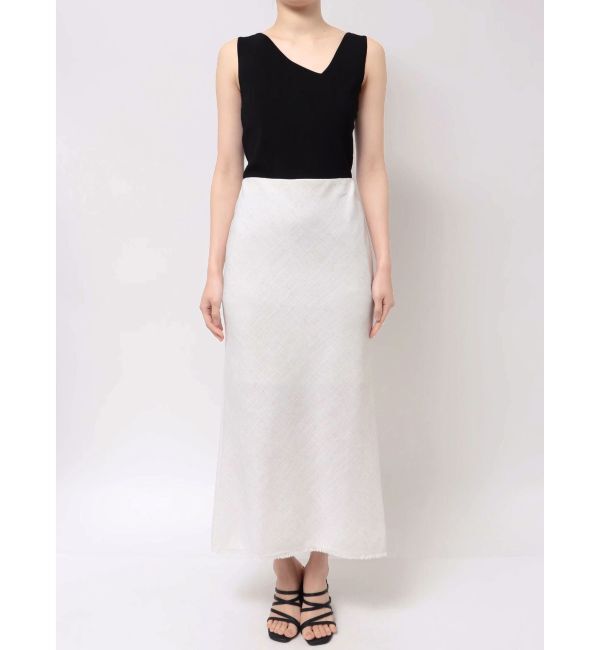 MERCURYDUO「【OUNNOUN】ヘビーリネンナロースカート」|スカート|