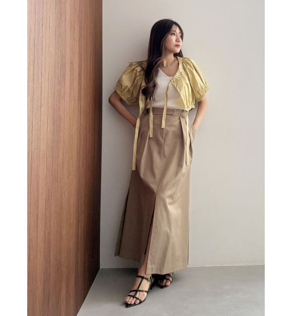 MERCURYDUO「【OUNNOUN】ギャバスリットデザインスカート」|スカート|