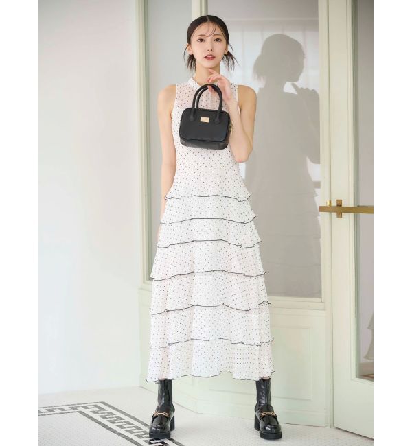 MERCURYDUO「シフォンティアードワンピース」|ワンピース|