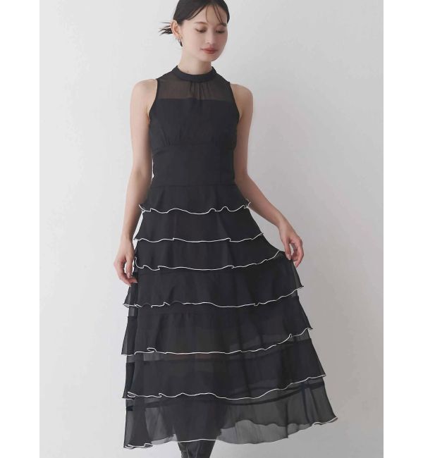 MERCURYDUO「シフォンティアードワンピース」|ワンピース|