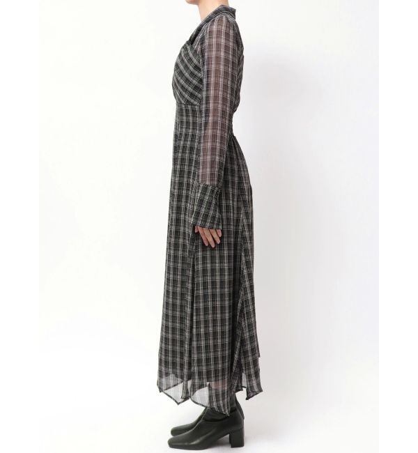 MERCURYDUO「ツイストネックロングスリーブワンピース」|ワンピース|